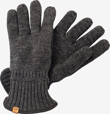 CAMEL ACTIVE Full Finger Gloves in Grey: front