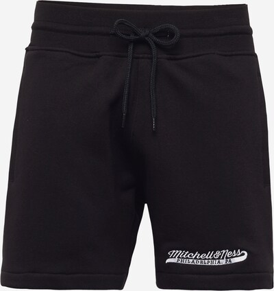 Mitchell & Ness Спортен панталон в черно / бяло, Преглед на продукта