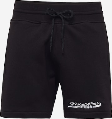 Mitchell & Ness Regular Sports trousers in Black: front