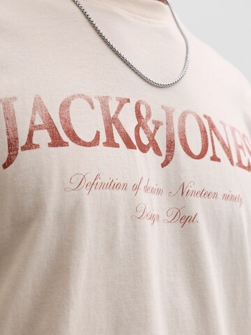 T-Shirt 'JJDEVIN DAYTONA' JACK & JONES en beige