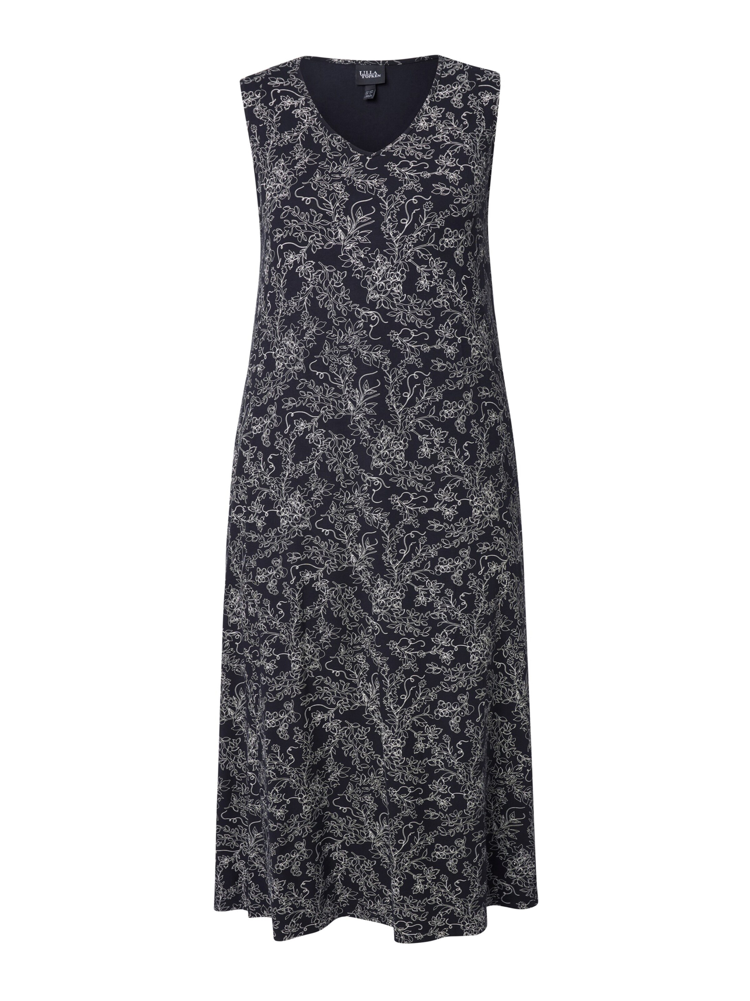 Ulla Popken Καλοκαιρινό φόρεμα σε μαύρο: μπροστά