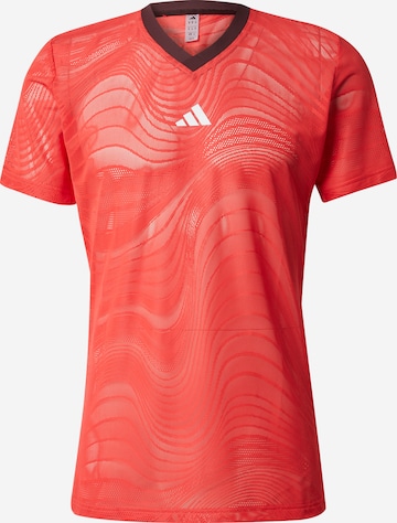 sarkans ADIDAS PERFORMANCE Sporta krekls 'FLFT PRO': no priekšpuses