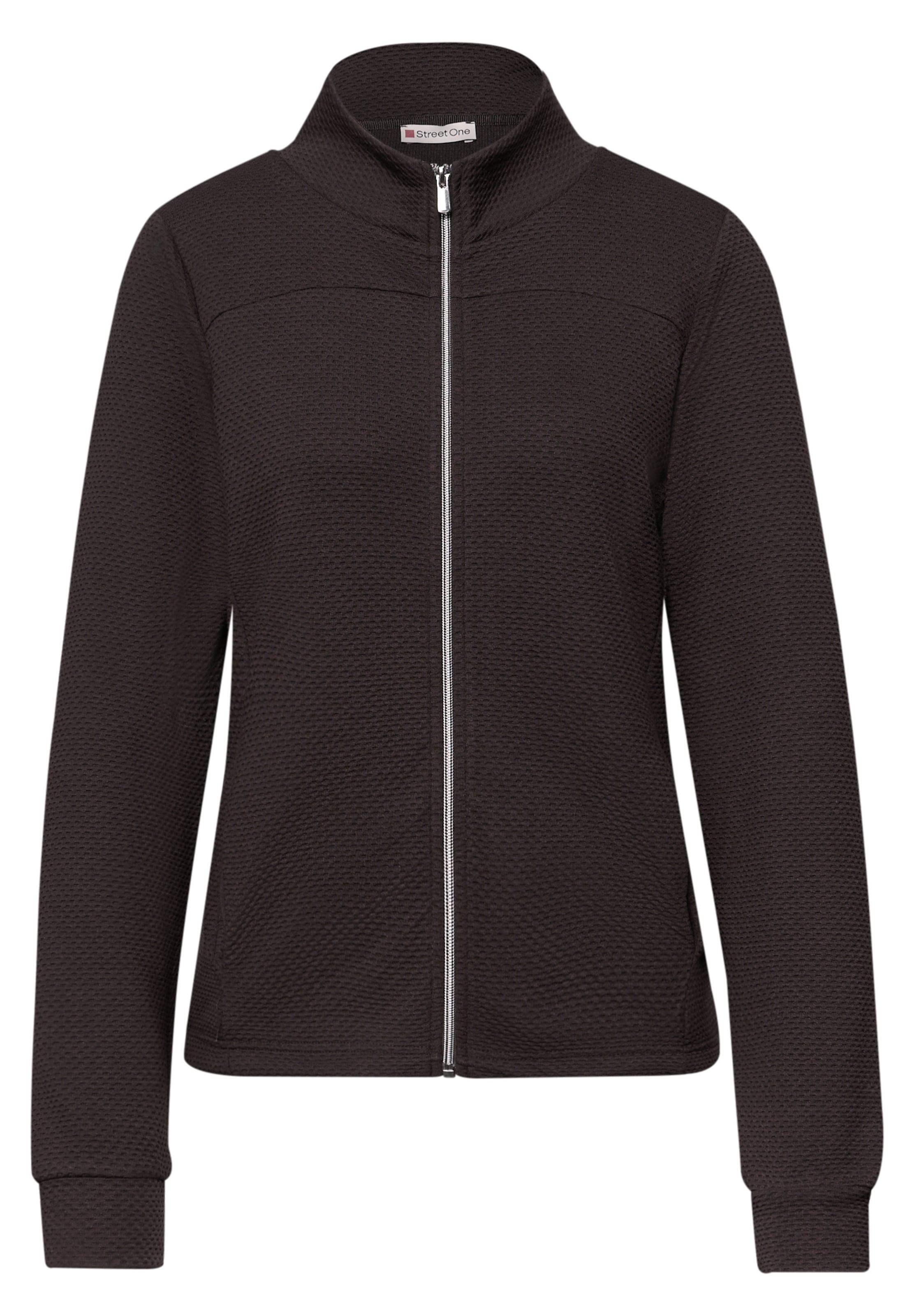 STREET ONE Strickjacke in Braun: Vorderseite
