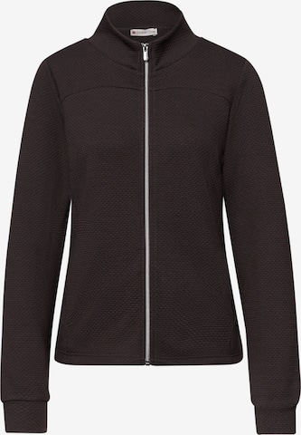 STREET ONE Knit Cardigan in Brown: front