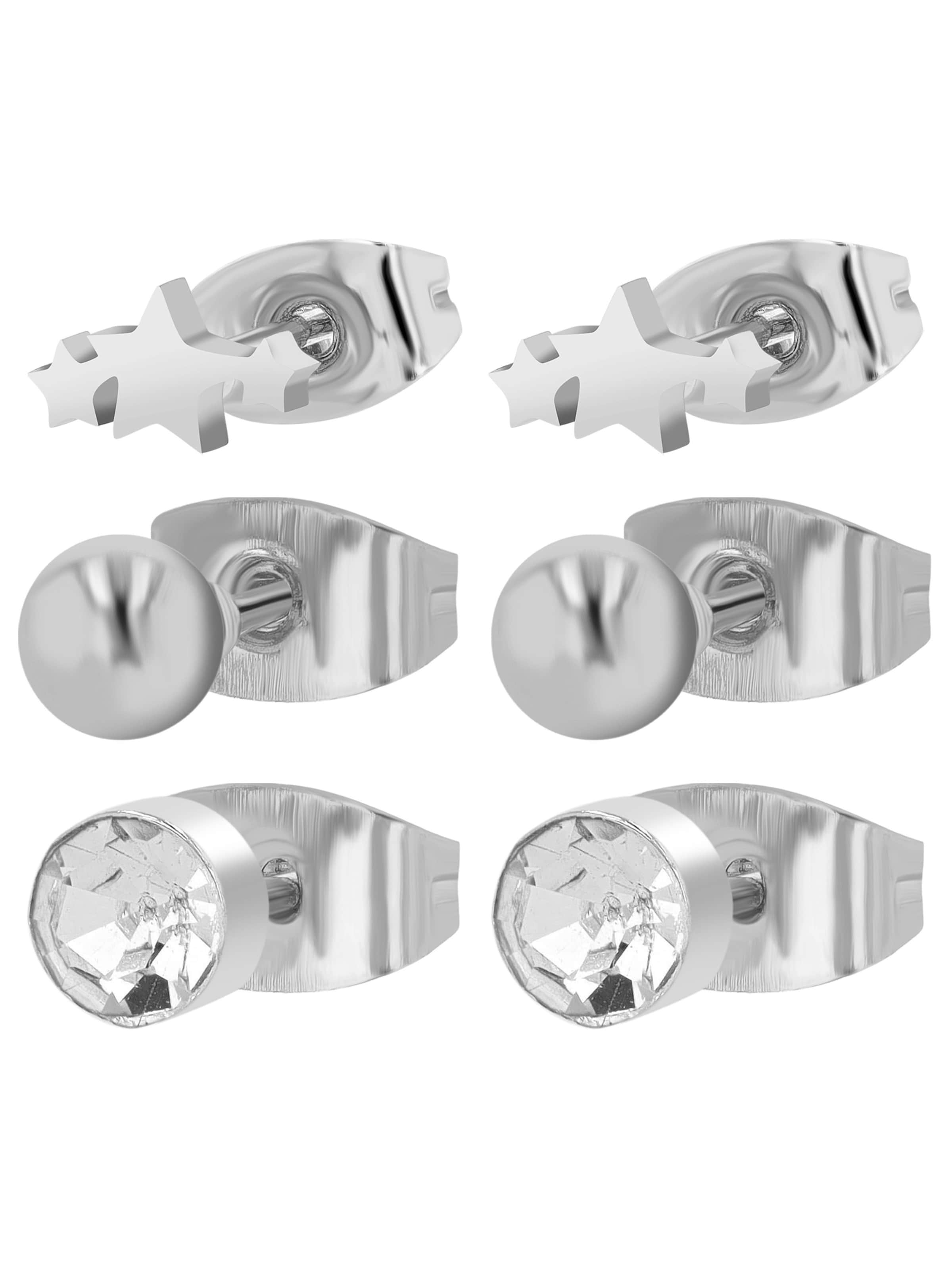 Akzent Ohrringe 'Ohrstecker Ohrringe Edelstahl silber Damen wasserfest'‌‌‌‌‌‌‌ in Gold