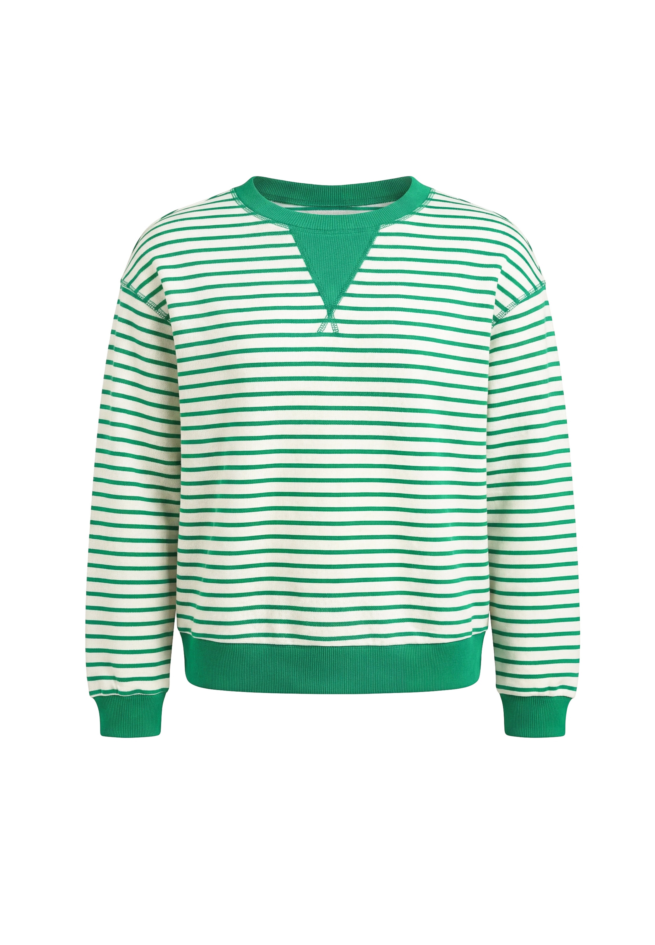 Sweat-shirt usha BLUE LABEL en vert : devant