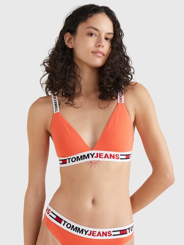 Tommy Hilfiger Underwear Triangle Bra in Orange: front
