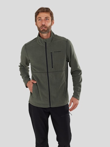 Fundango Fleece jas 'Jeffrey Fullzip Fleece' in Groen