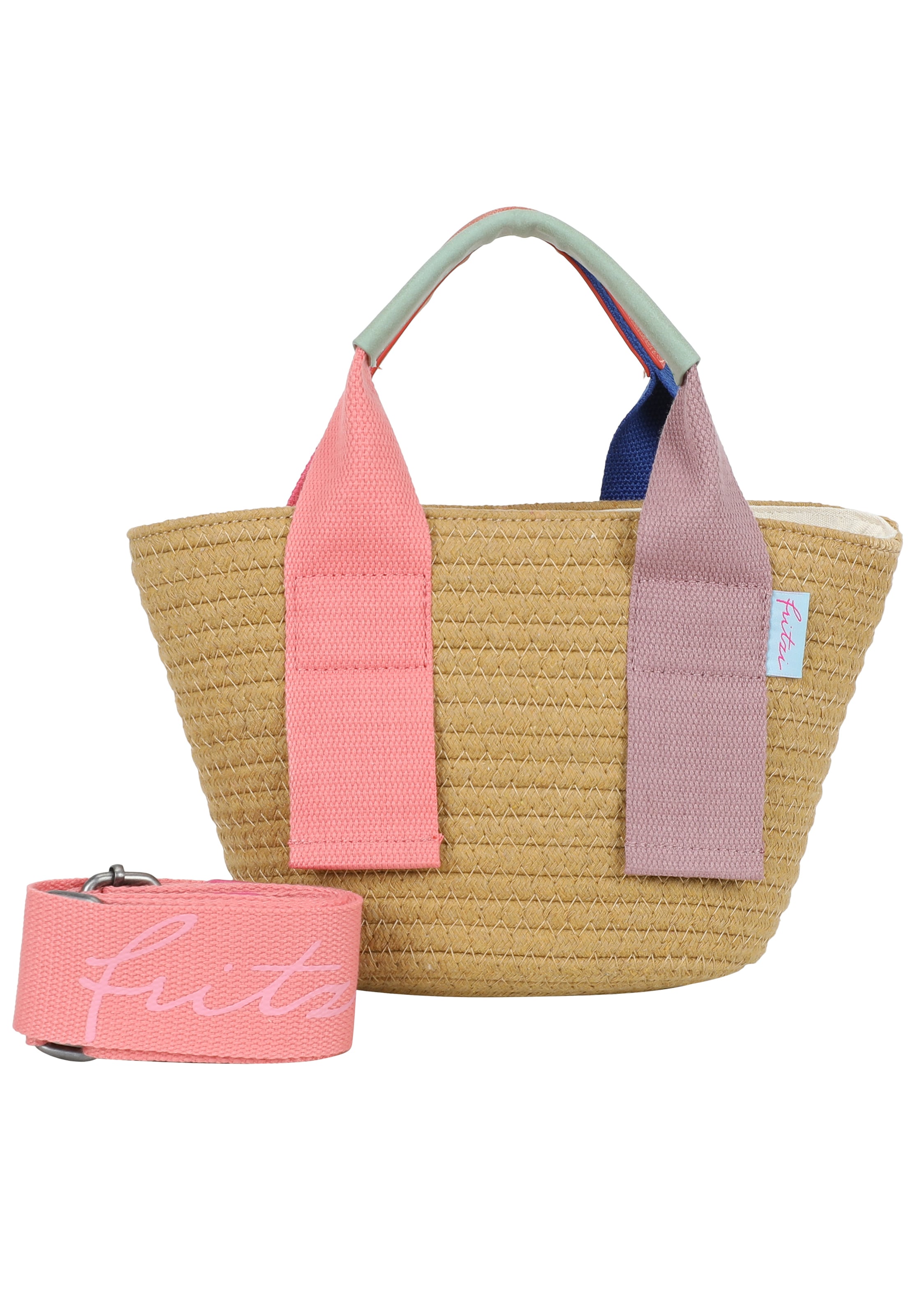 Fritzi aus Preußen Shoulder Bag 'Happy Summer' in Brown: front
