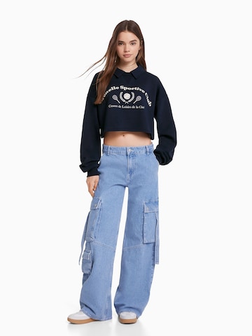 Bershka Sweatshirt i blå