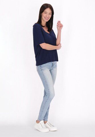 usha BLUE LABEL Knit cardigan in Blue
