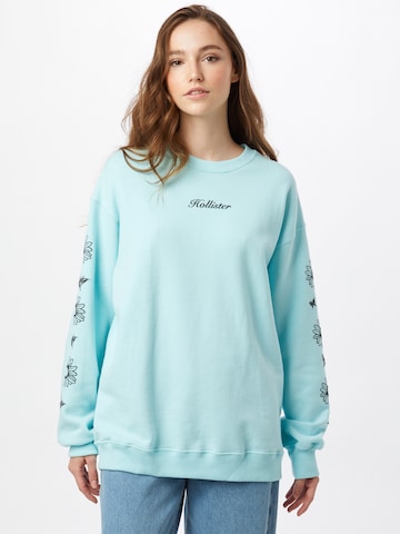 Sweat-shirt HOLLISTER en bleu : devant