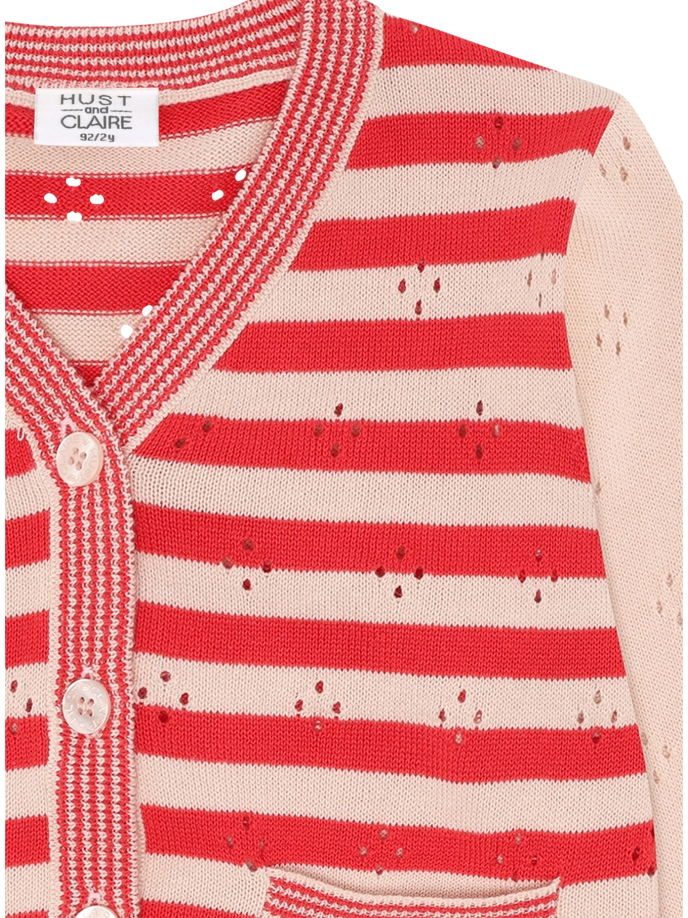 Hust & Claire Knit cardigan 'Camilla' in Red