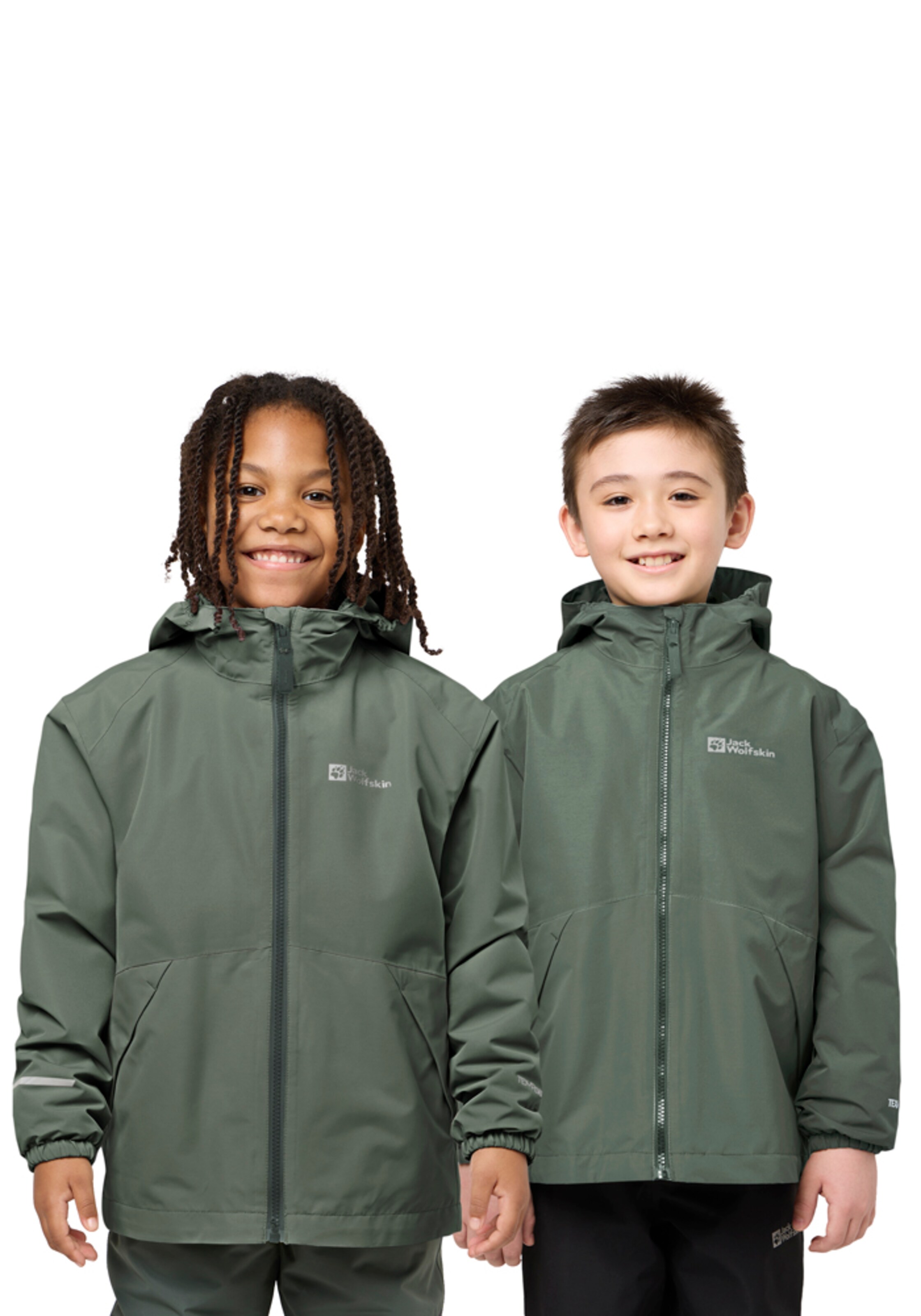 JACK WOLFSKIN Outdoor jacket 'Iceand' in Green: front