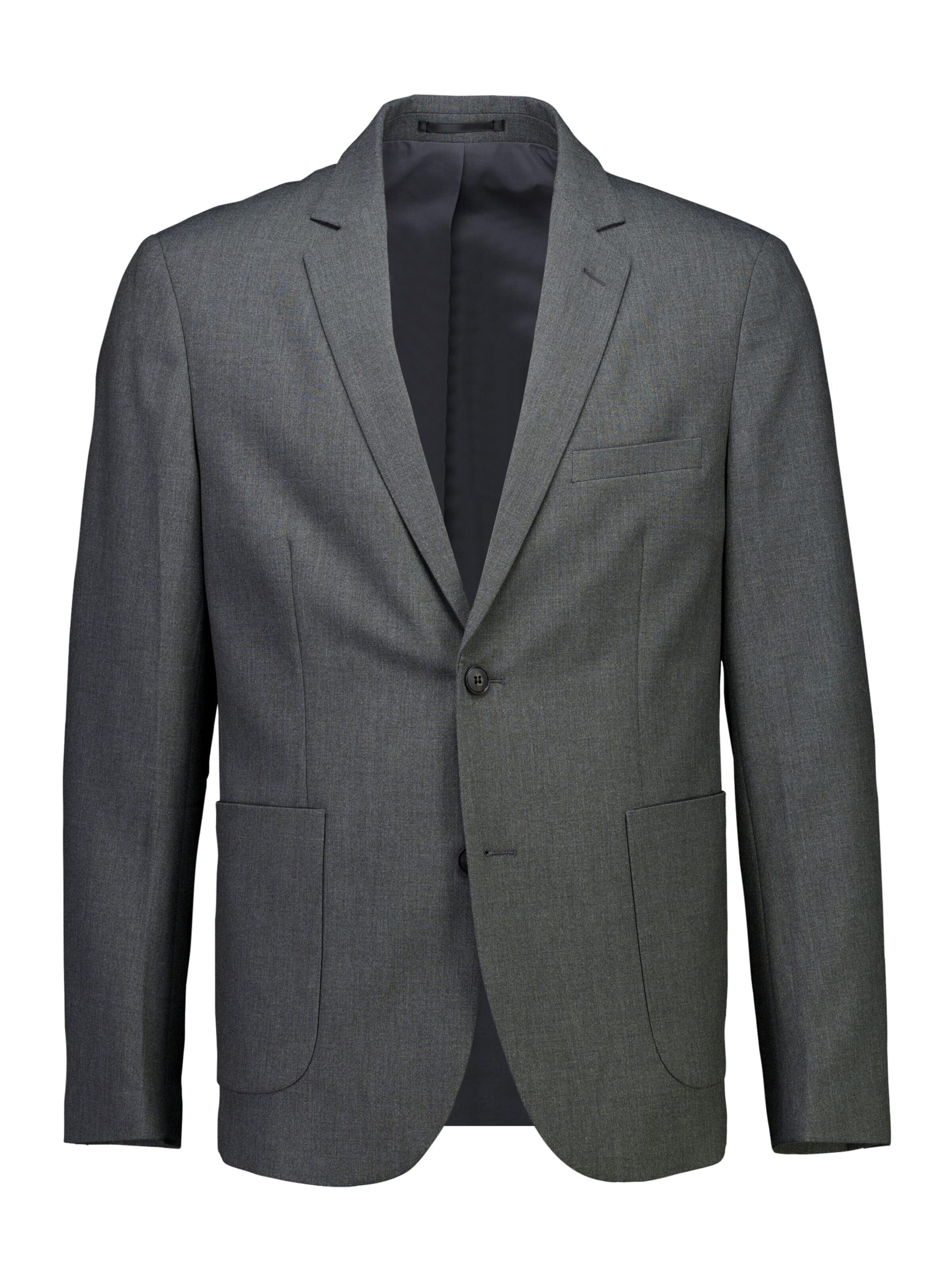 Lindbergh Regular fit Business-colbert in Grijs: voorkant
