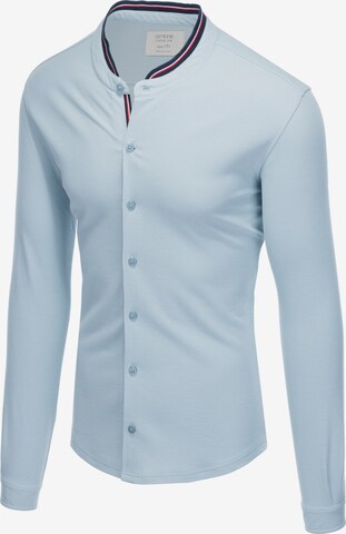 Ombre Slim fit Button Up Shirt 'K542' in Blue