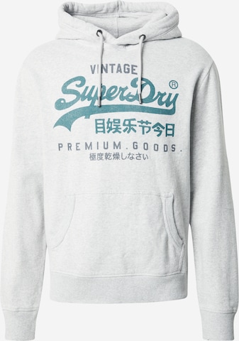 Superdry Суичър 'Duo Classic' в сиво: отпред