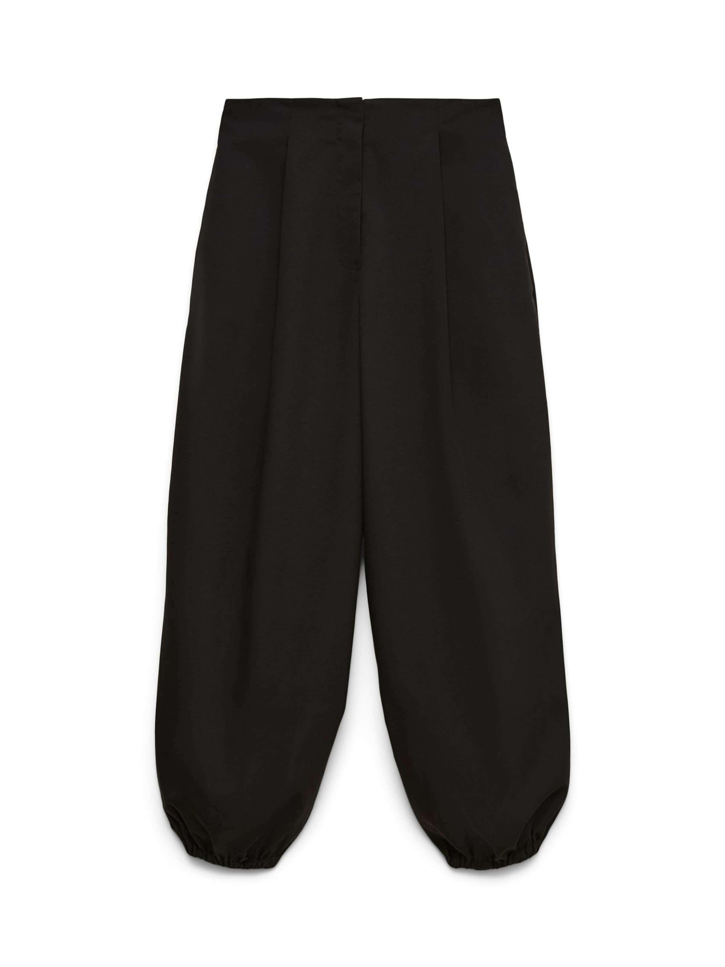 Tapered Pantaloni con pieghe 'VMTexas' di VERO MODA in nero: frontale