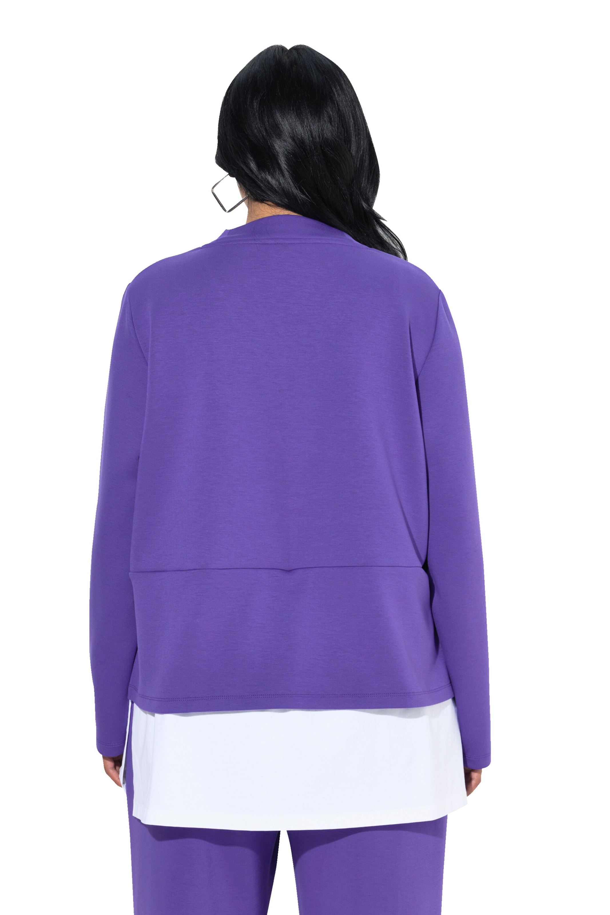 Ulla Popken Sweatshirt in Lila