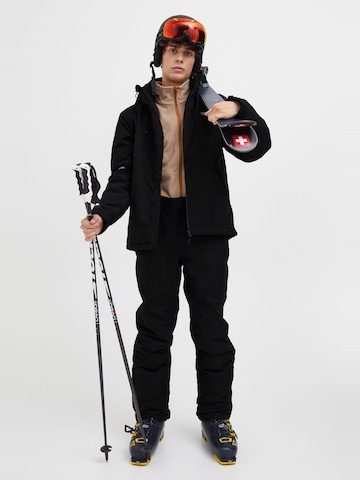 North Bend Skijacke 'Octa' in Schwarz