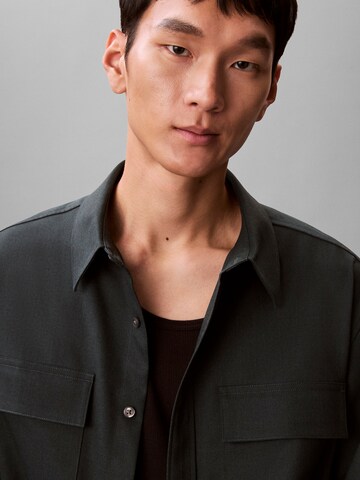 Calvin Klein Comfort fit Overhemd in Grijs