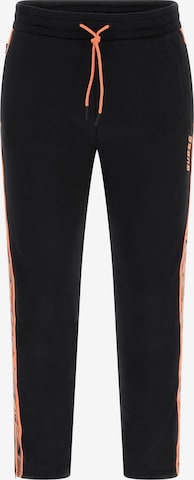 GUESS Regular Workout Pants in Black: front