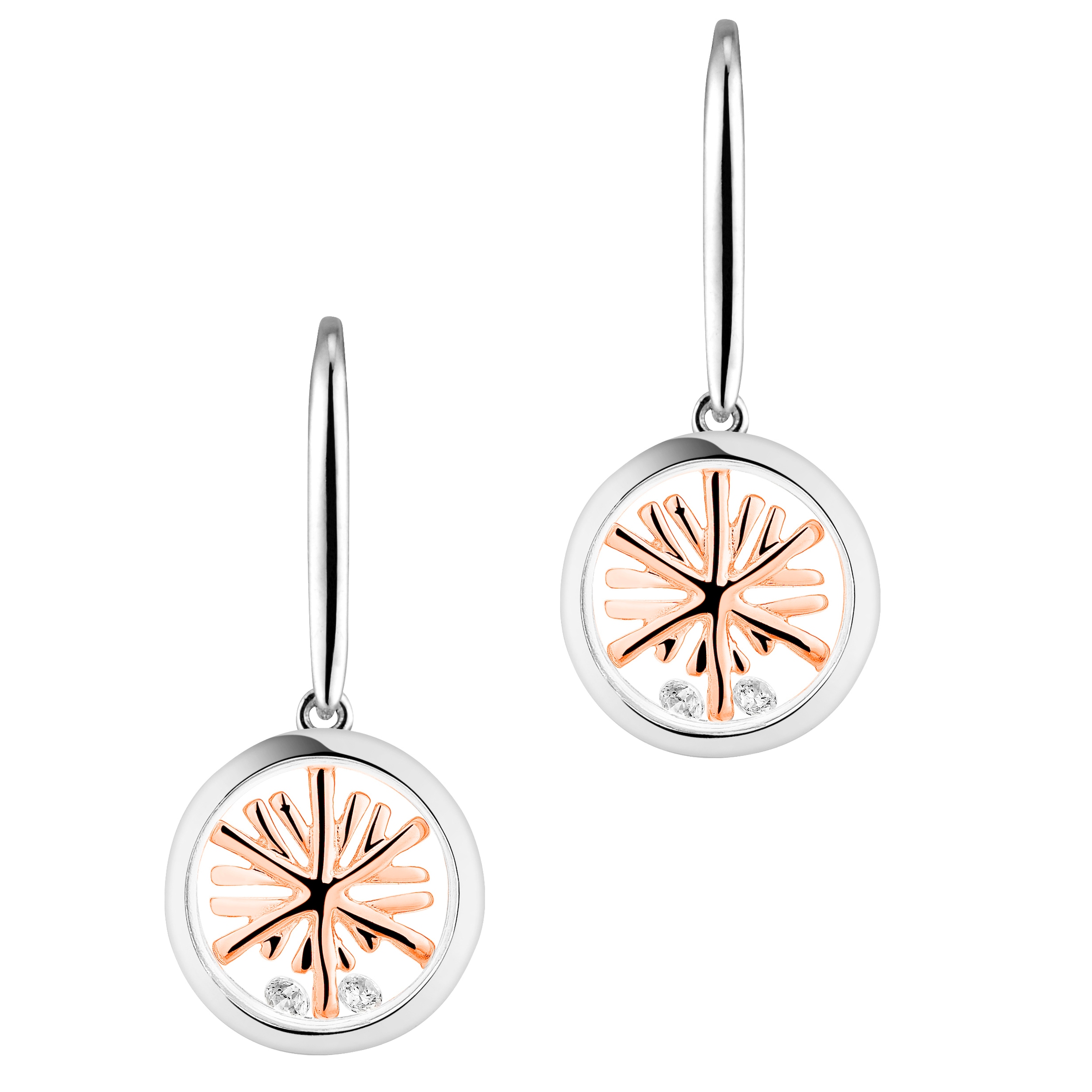 Astra Creole LUCKY SNOWFLAKE in Silber, Rosegold 