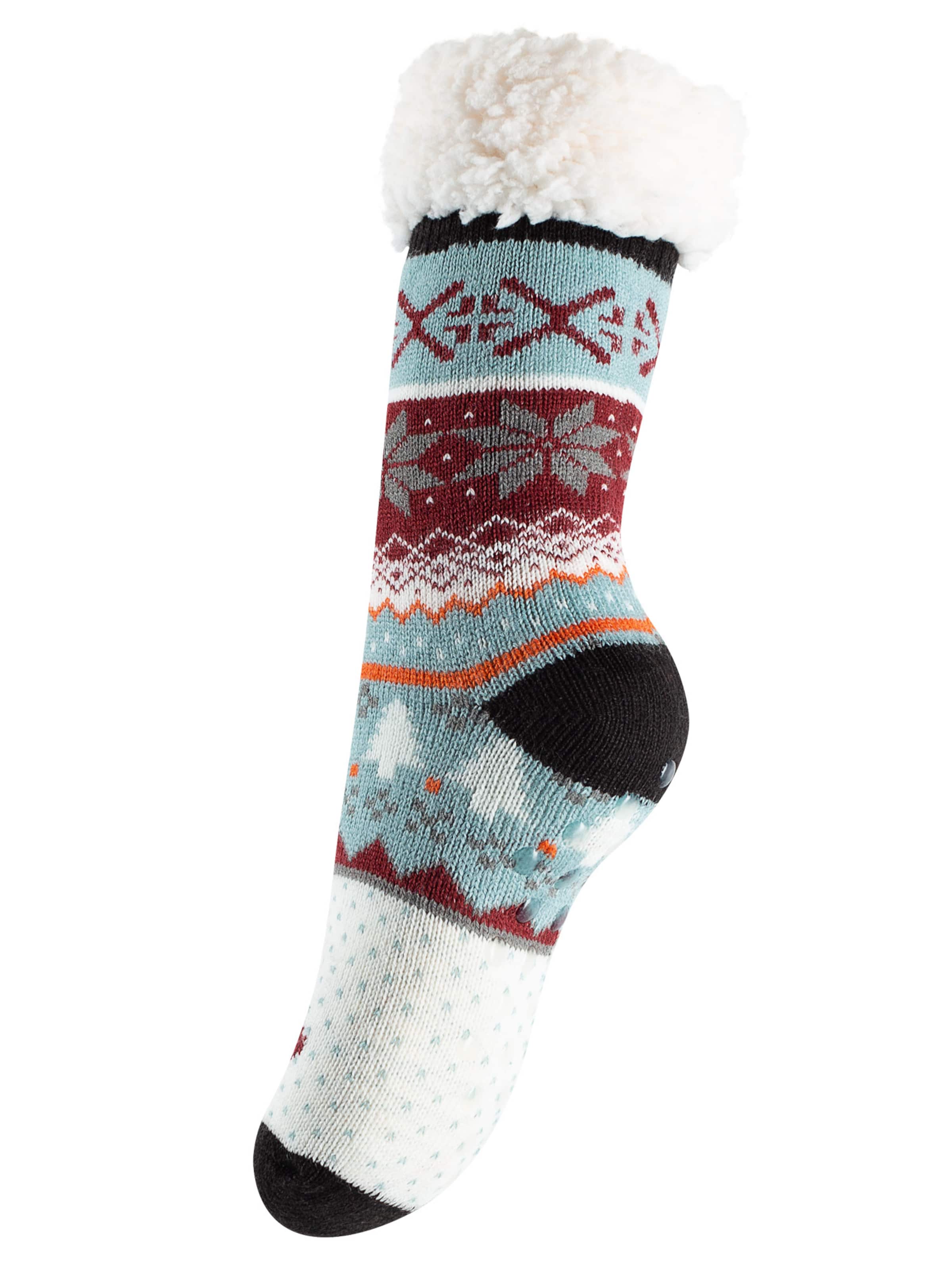 Yenita Meias em azul real / bordeaux / preto / branco, Vista do artigo