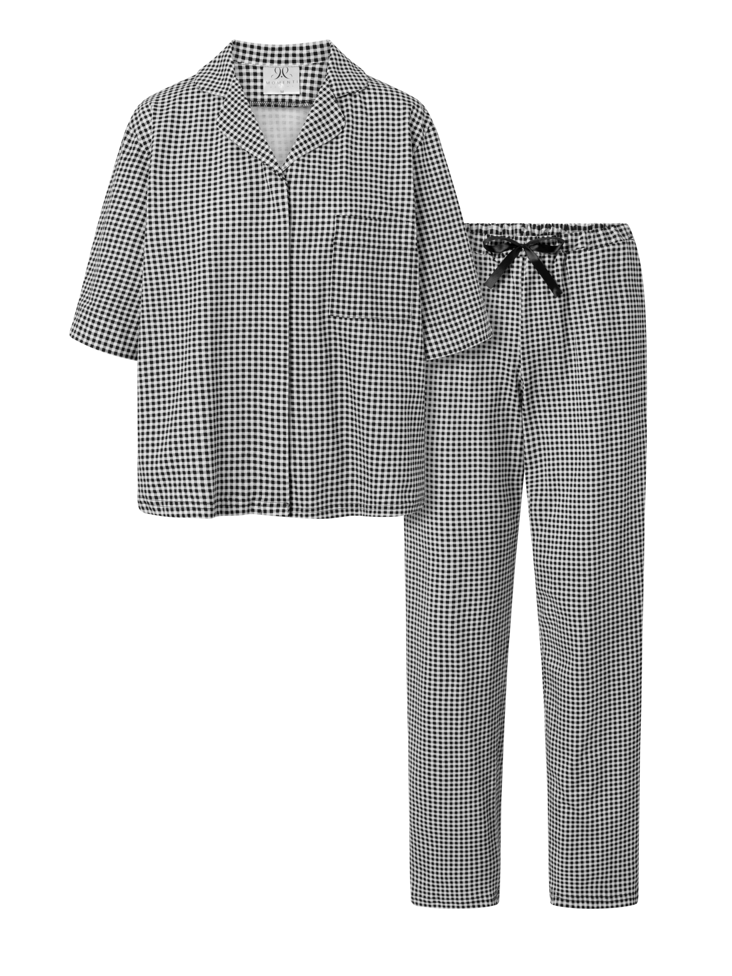 Momenti Per Me Pajama 'Serenity' in Black: front