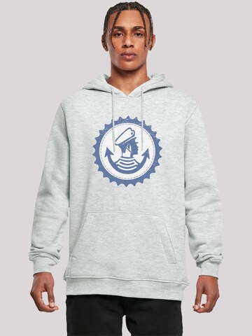 F4NT4STIC Sweatshirt 'Knut und Jan Hamburg' in Grijs: voorkant