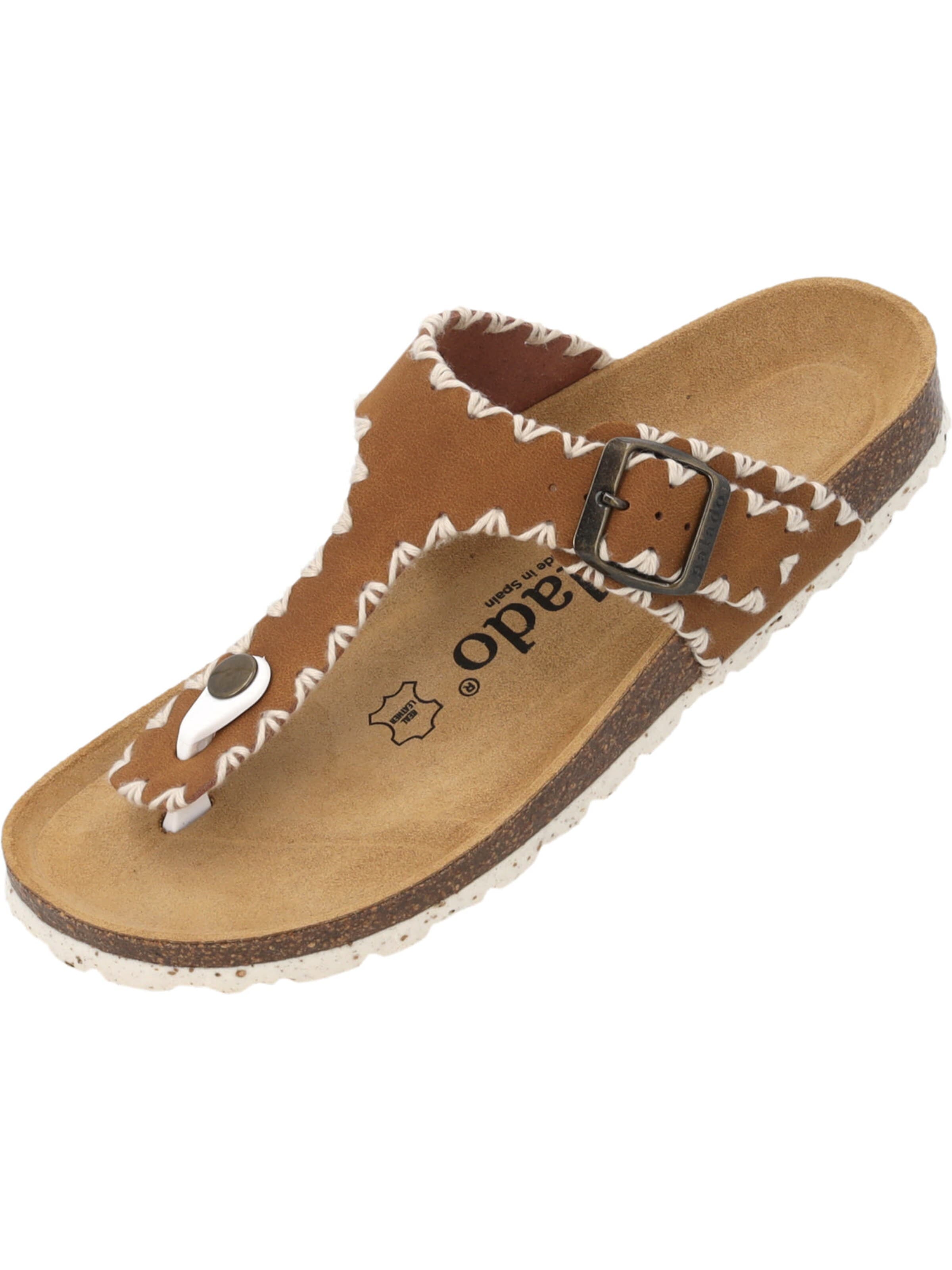 Palado Zehentrenner 'Palado Kos Stitch'‌‌‌‌‌‌ in Braun: Vorderseite