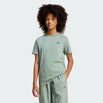 T-Shirt 'Trefoil Essentials' ADIDAS ORIGINALS en vert : devant