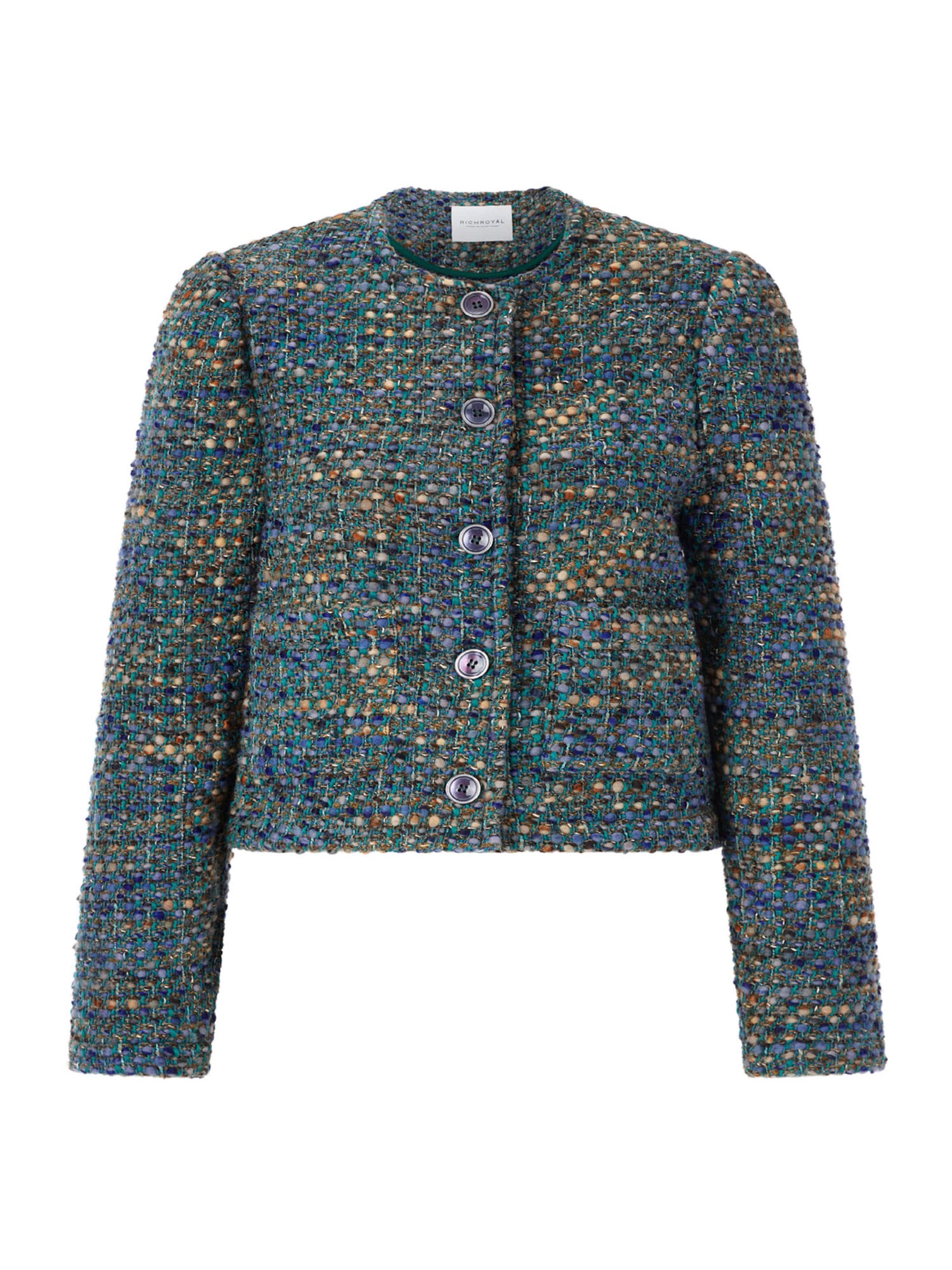 Rich & Royal Blazer in 34 in Blue / Fir / Light orange, Item view