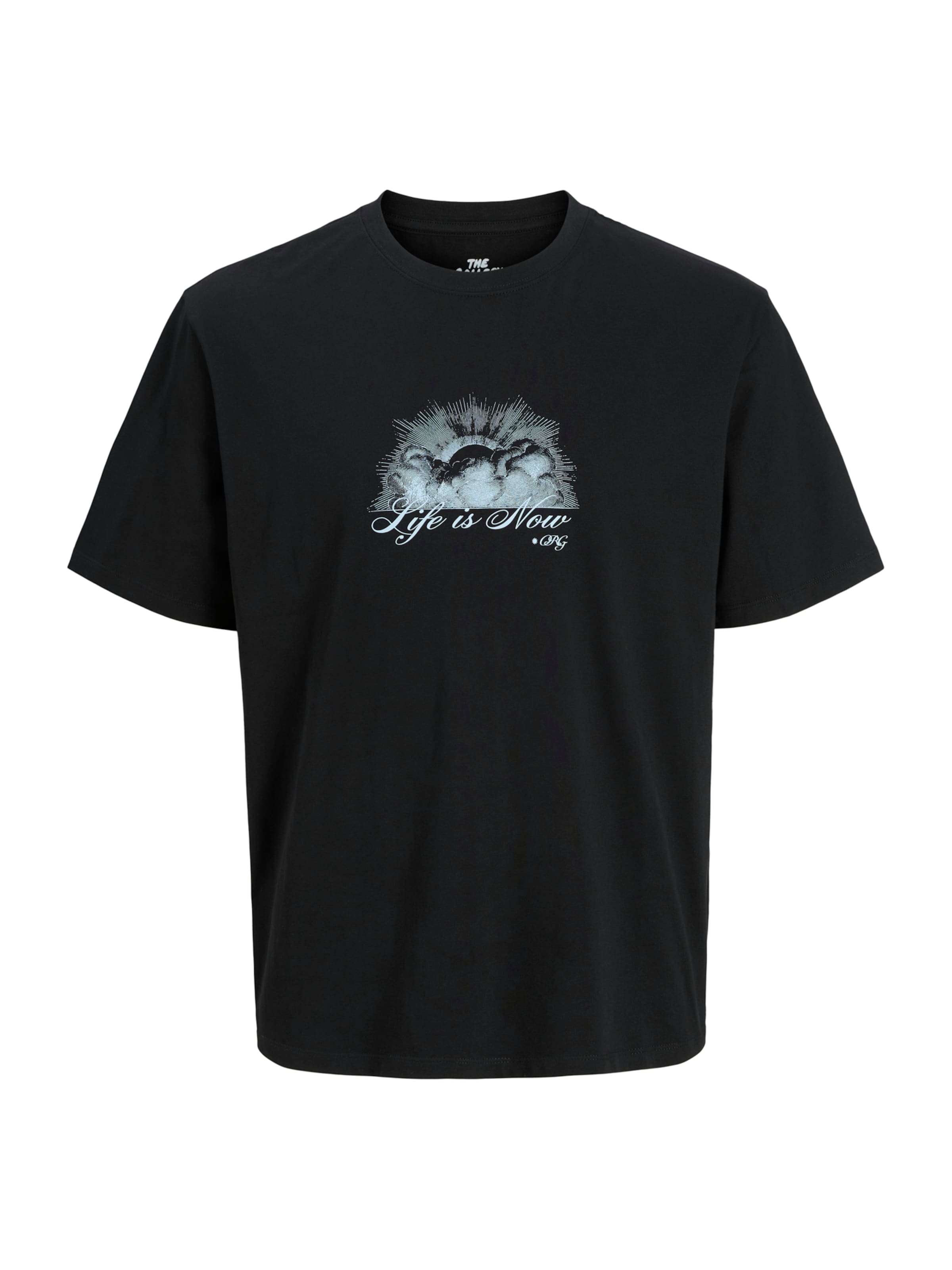 JACK & JONES Тениска 'JORWinged Gallery' в черно: отпред