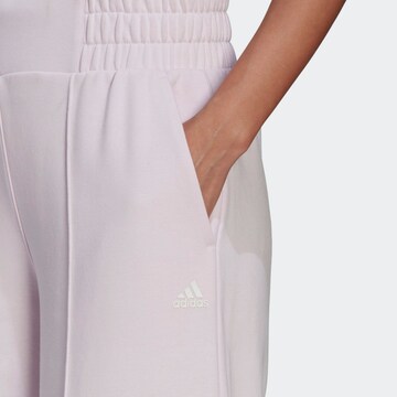 ADIDAS SPORTSWEAR Wide Leg Urheiluhousut värissä vaaleanpunainen