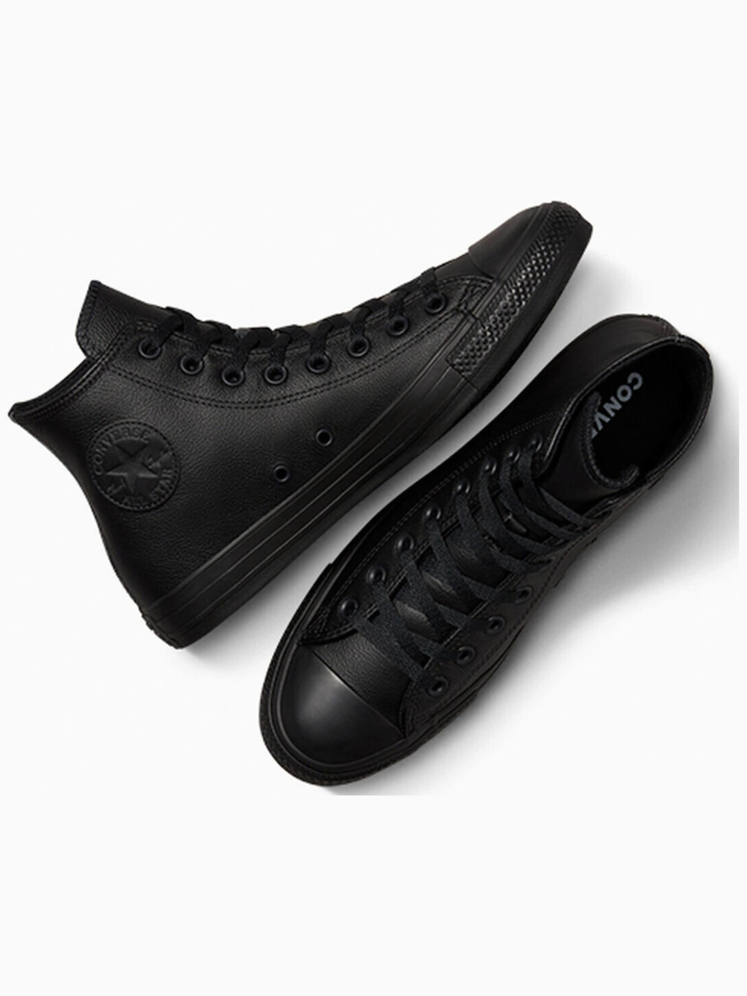 CONVERSE Sneakers hoog 'Converse Chuck Taylor HI Leather' in Zwart