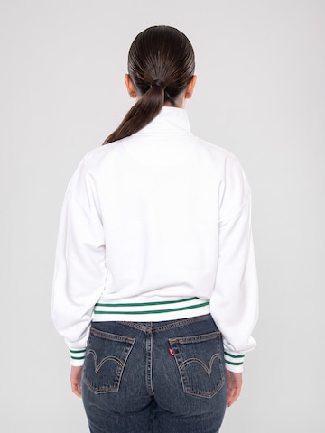 LEVI'S ® Sweatshirt 'GRAPHIC EVERYDAY QUARTER ZIP SWEATSHIRT WHITE' in White