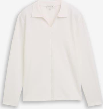 T-shirt TOM TAILOR en blanc : devant