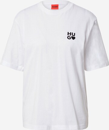 T-shirt 'Dashire' HUGO en blanc : devant