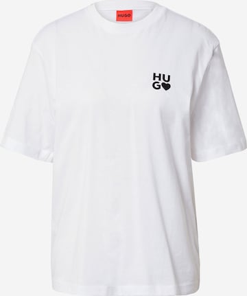 HUGO Red - Camisa 'Dashire' em branco: frente