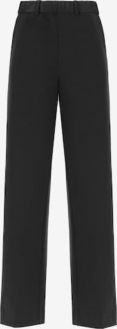 Distretto12 Loosefit Hose 'Milano' in Schwarz: Vorderseite