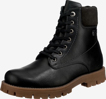 JOSEF SEIBEL Lace-Up Boots 'Cheston' in Black: front