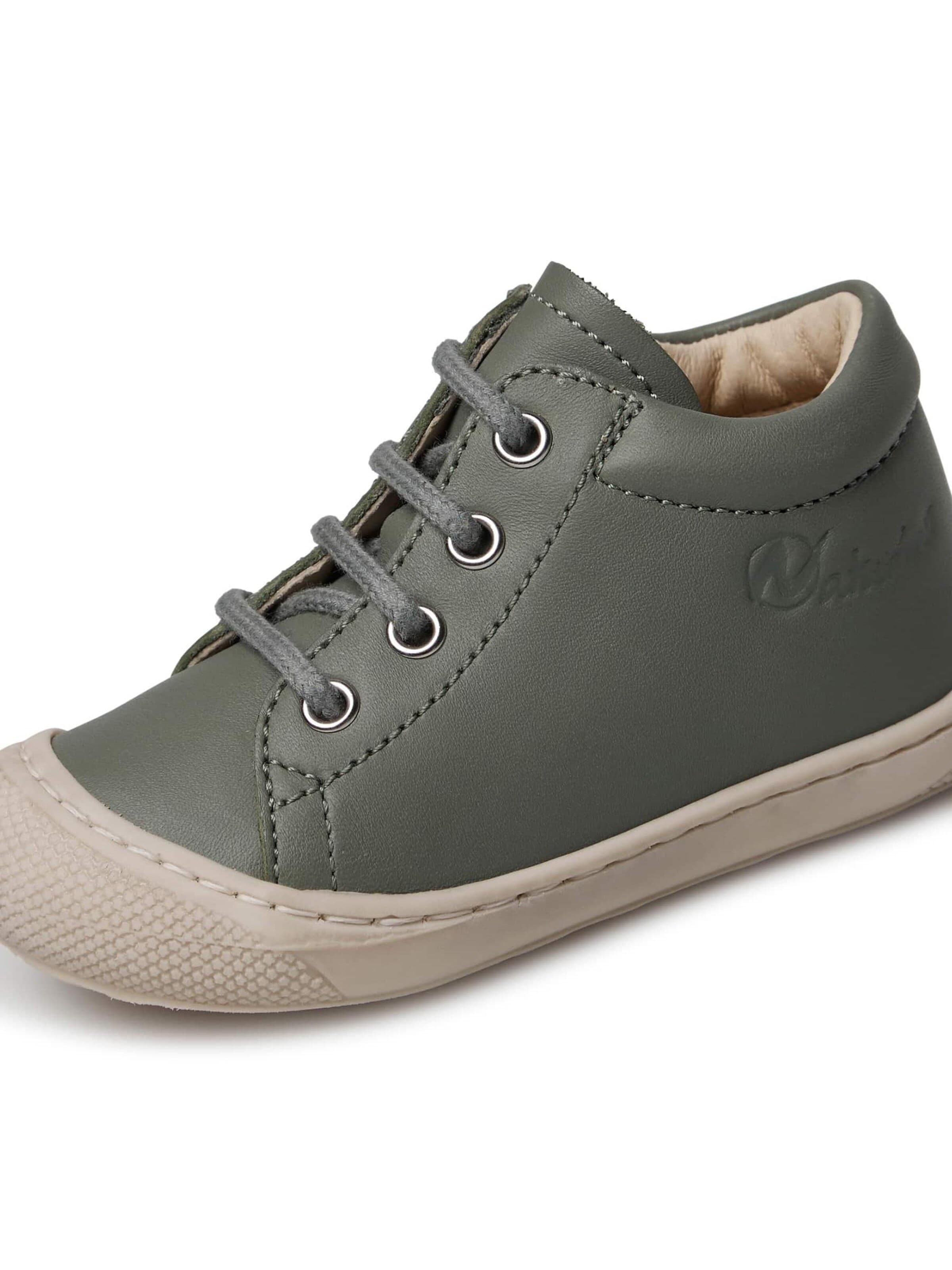 NATURINO Flats 'COCOON ZIP' in Green