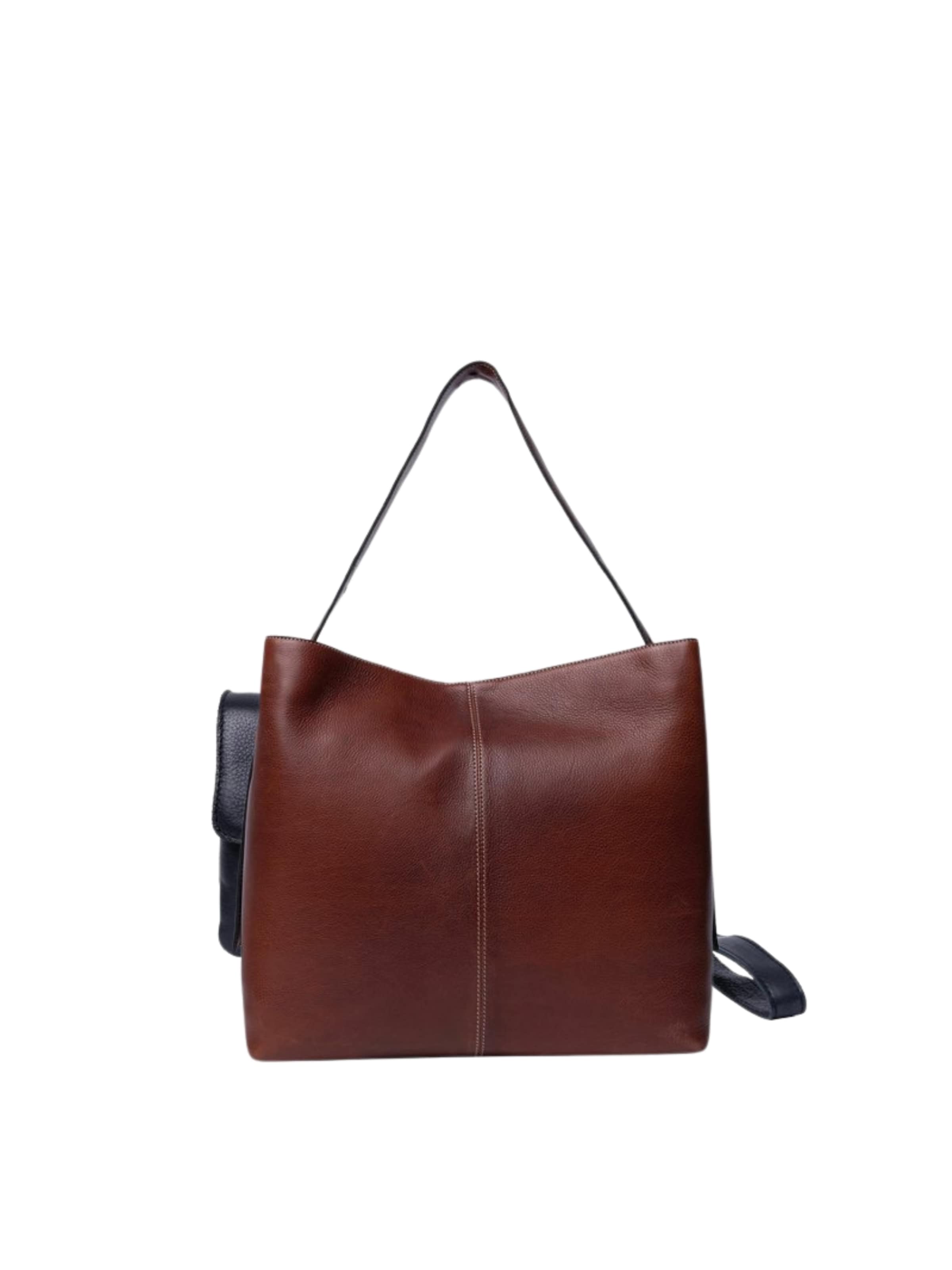 Cabas ' Naya ' RE:DESIGNED en marron : devant