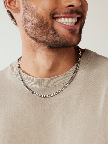 Lucardi Necklace 'Statement' in Silver: front