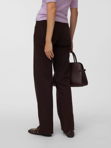 VERO MODA - Pierna ancha Vaquero 'VMVanessa' en marrón