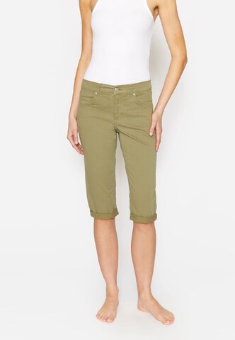 Coupe slim Jean Angels en vert : devant