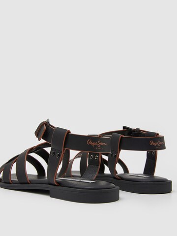 Pepe Jeans Sandal 'HAYES ROME' i svart