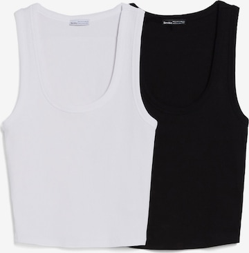 Bershka Top in Zwart: voorkant