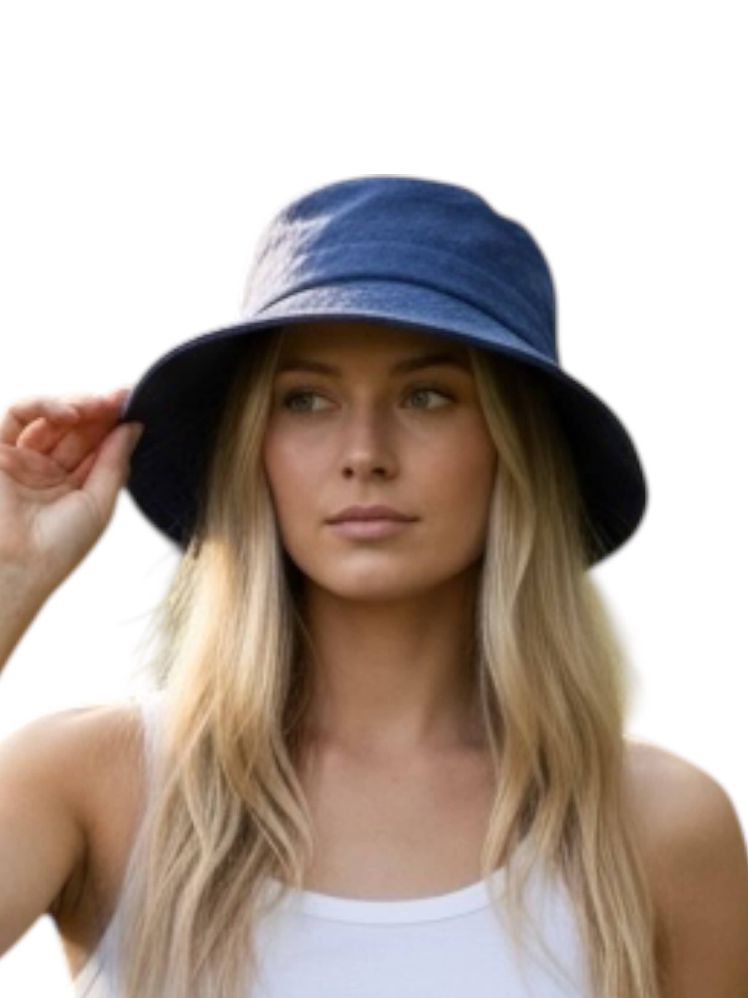 Kumixi - Sombrero 'Sommerhut' en azul: frente